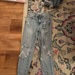 blue pacsun mom jeans size 23